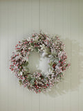 Bayswood Green Frosted Wreath 65cm - British product