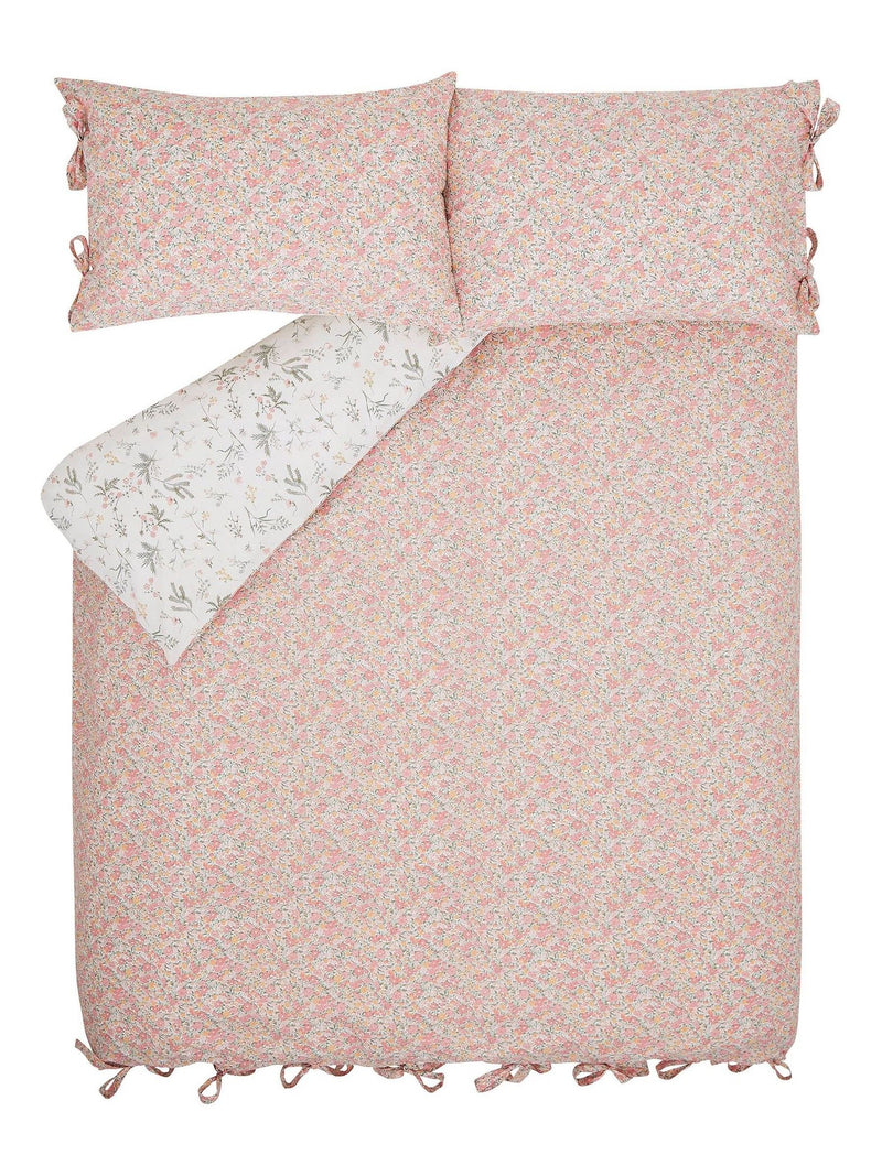 Laura Ashley Pink Coral Loveston duvet cover and pillowcase set, UK version