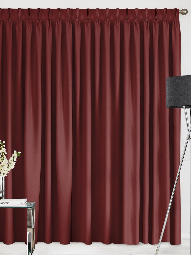 Montero Velvet claret red made to measure curtains, UK version