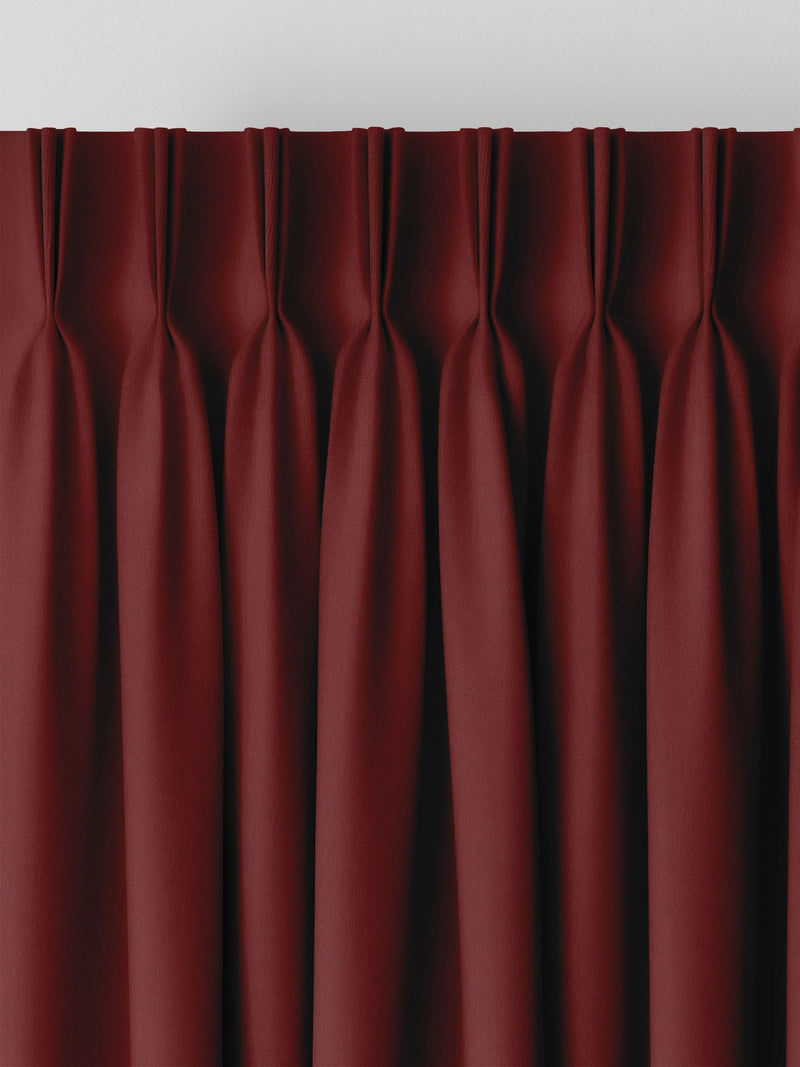 Montero Velvet claret red made to measure curtains, UK version