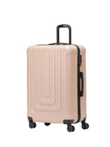 Next Flight Knight Champagne Large Hardcase Lightweight Check-In Suitcase with 4 Wheels- Buy online at McGrocer