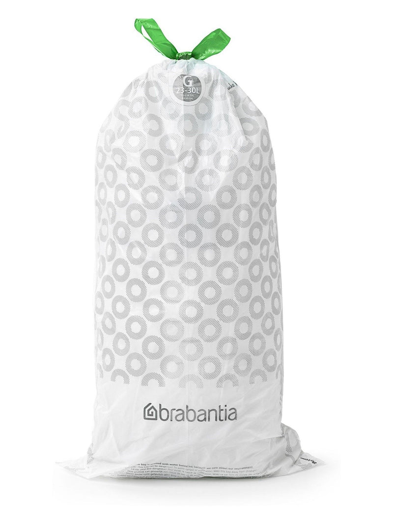 Brabantia White PerfectFit bin bags Code G 23-30L 120 bags - British product