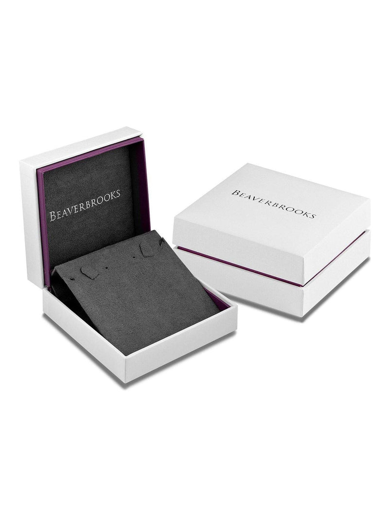 Beaverbrooks silver cubic zirconia knot pendant with chain - British product