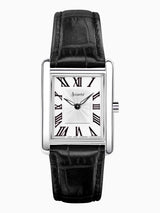 Next Accurist Black Rectangle Leather Strap Analogue Watch- Buy online at McGrocer