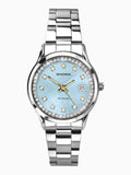 Sekonda blue stainless steel bracelet watch 27mm (British brand)