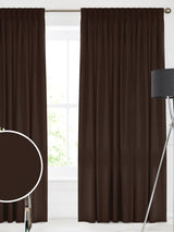 Next Montero Espresso Brown Velvet Made-to-Measure Curtains- Buy online at McGrocer