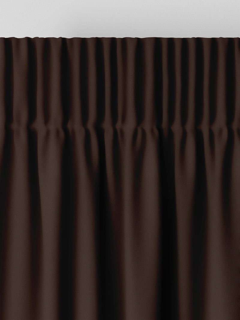Montero velvet curtains espresso brown made to measure, imported from the UK