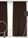 Montero velvet curtains espresso brown made to measure, imported from the UK