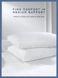 Snuggledown 100% cotton medium firm pillow, imported from the UK