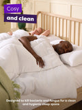 Slumberdown anti allergy medium back sleeper white pillows set of 2 (British brand)