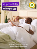 Slumberdown anti allergy medium back sleeper white pillows set of 2 (British brand)