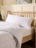 Slumberdown anti allergy medium back sleeper white pillows set of 2 (British brand)