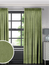 Next Apple Green Paso Made to Measure Curtains- Buy online at McGrocer