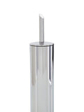 Robert Welch Silver Oblique toilet brush holder 41cm - British product