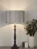 Searchlight grey Lumi candlestick lamp base - British product