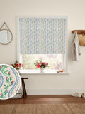 Cath Kidston Blue Wiggle Rose Roman blind, imported from the UK