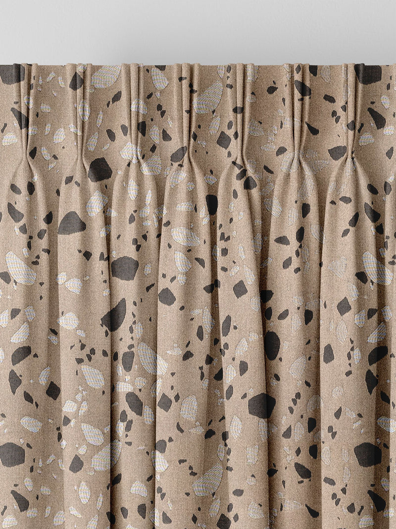 Brown Forbes Truffle made to measure curtains (British brand)