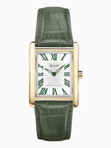 Next Accurist Green Rectangle Leather Strap Analogue Watch- Buy online at McGrocer