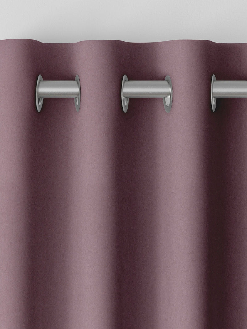 Mauve purple velvet made to measure curtains from Montero (British brand)
