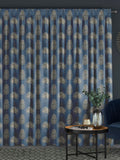 Sellus ink blue made-to-measure cotton curtains, UK version