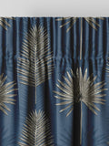 Sellus ink blue made-to-measure cotton curtains, UK version