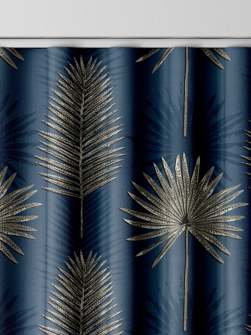 Sellus ink blue made-to-measure cotton curtains, UK version
