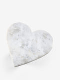 White marble heart trivet 20cm (British brand)