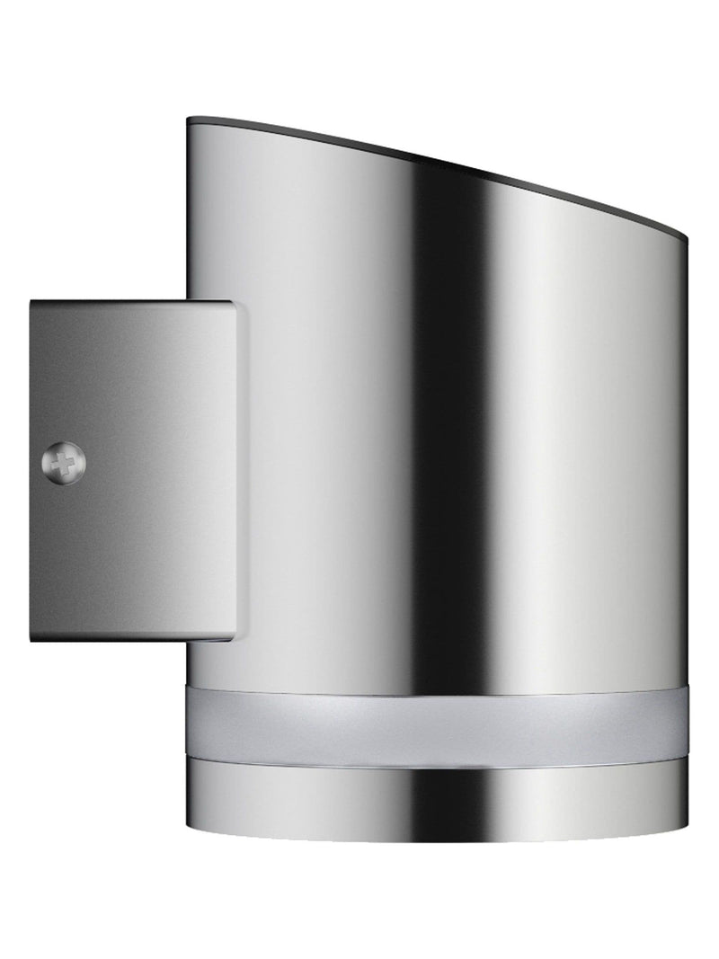 SolarCentre Silver Truro solar wall light, UK version