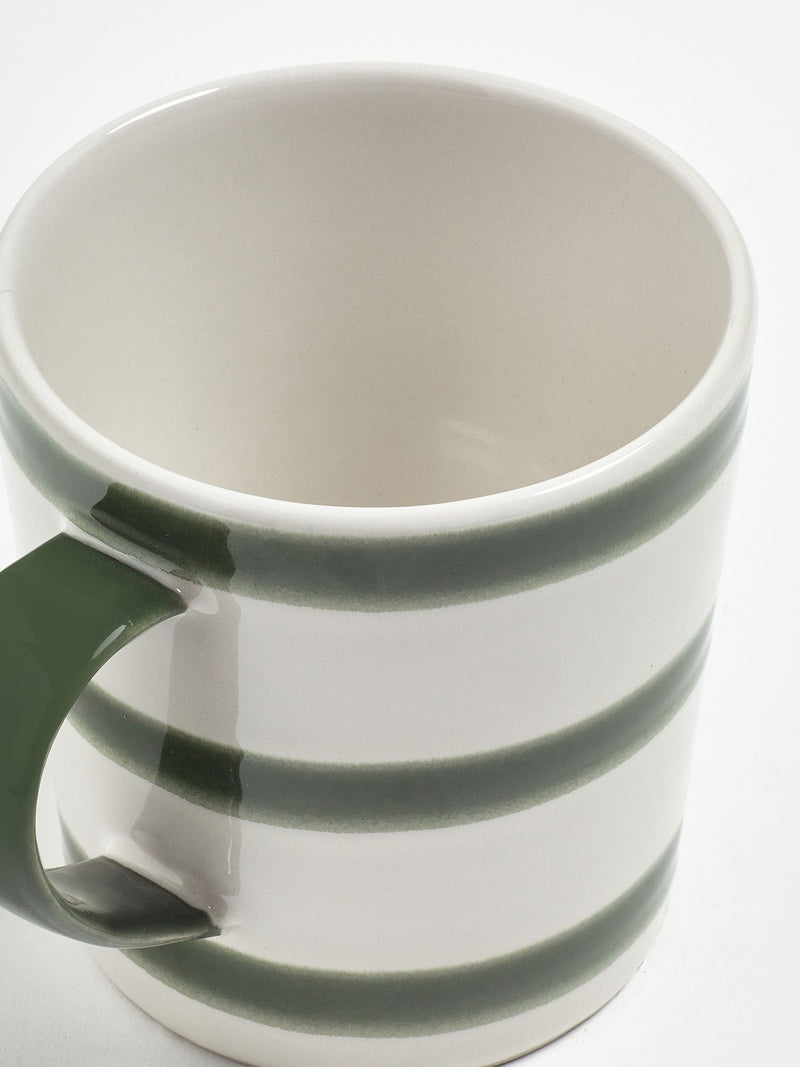 Jasper Conran London green abstract mugs set of 4, UK version