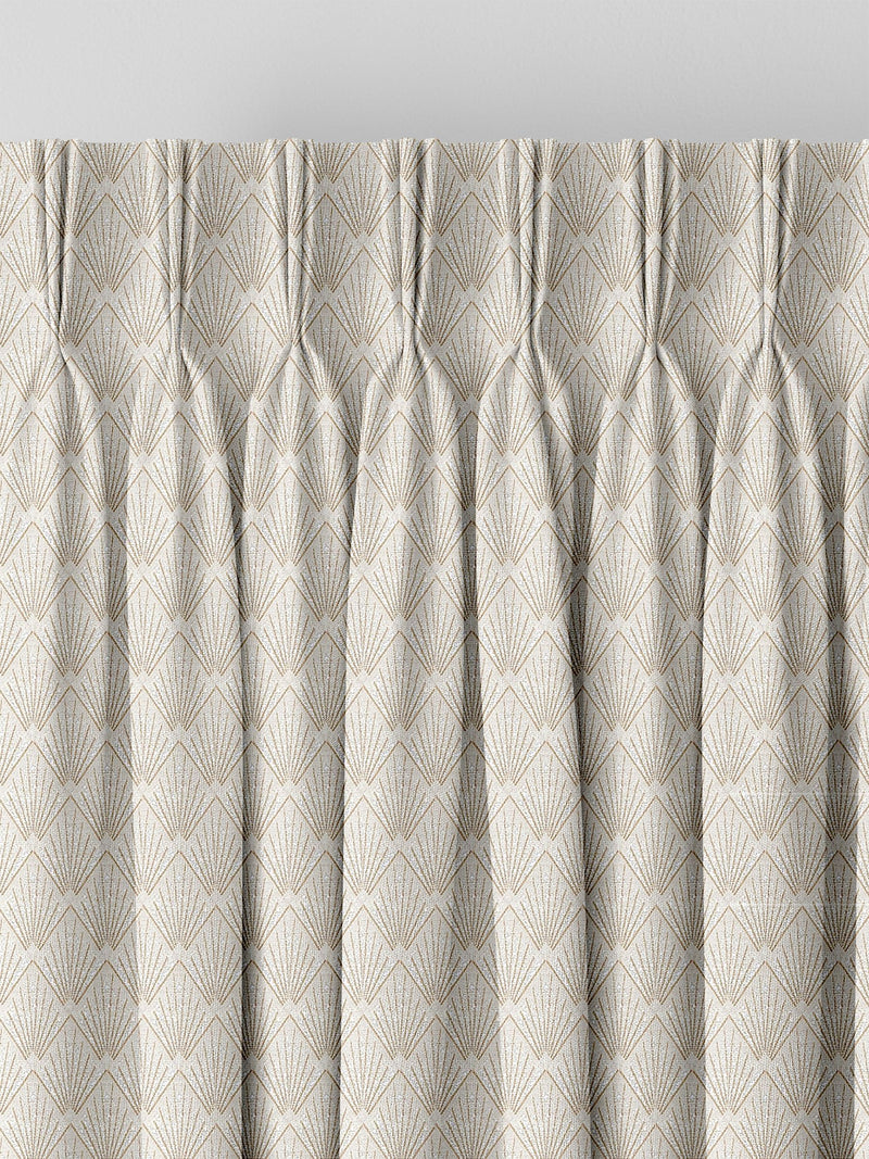 Nougat Cream Decco made to measure curtains art deco style - British product