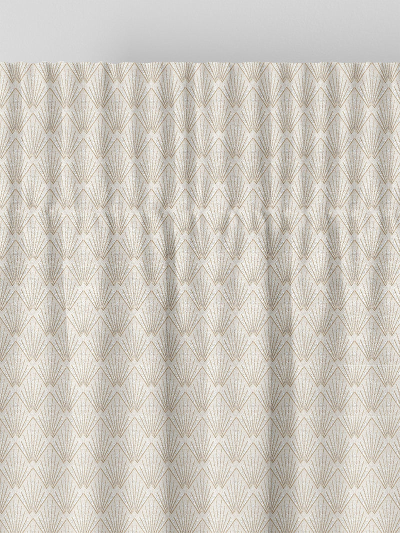 Nougat Cream Decco made to measure curtains art deco style - British product