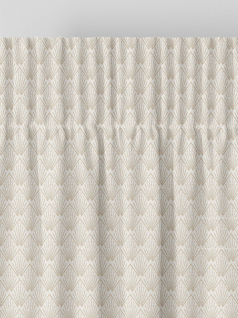 Rideaux sur mesure style art déco Decco Nougat Crème - Produit britannique