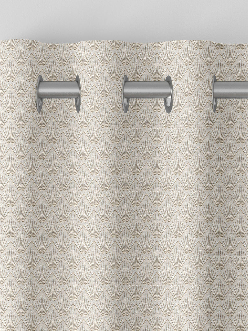 Nougat Cream Decco made to measure curtains art deco style - British product