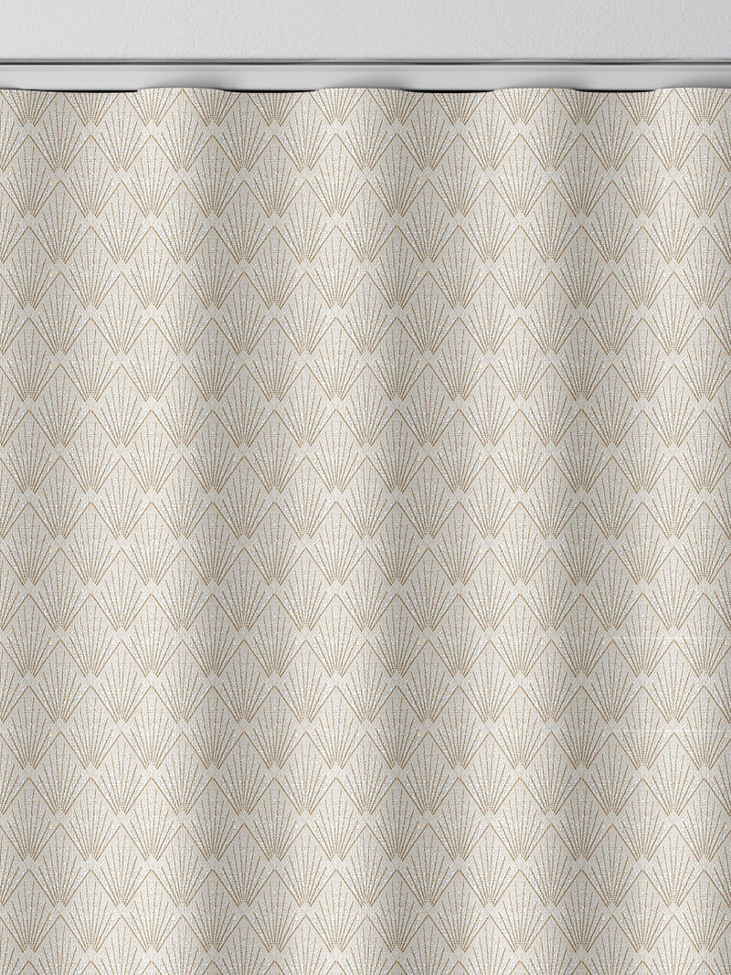 Nougat Cream Decco made to measure curtains art deco style - British product