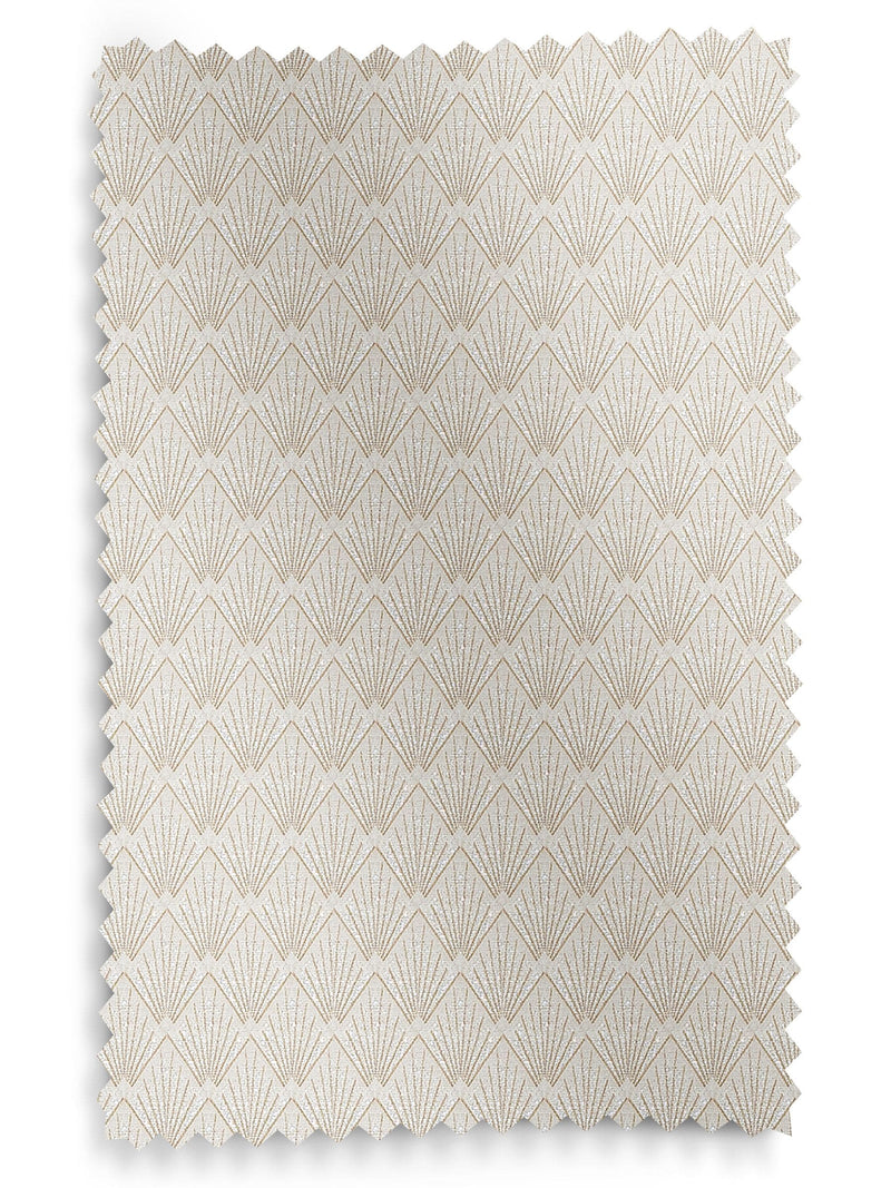 Nougat Cream Decco made to measure curtains art deco style - British product