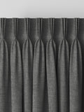 Paso ash grey textured curtains (British brand)