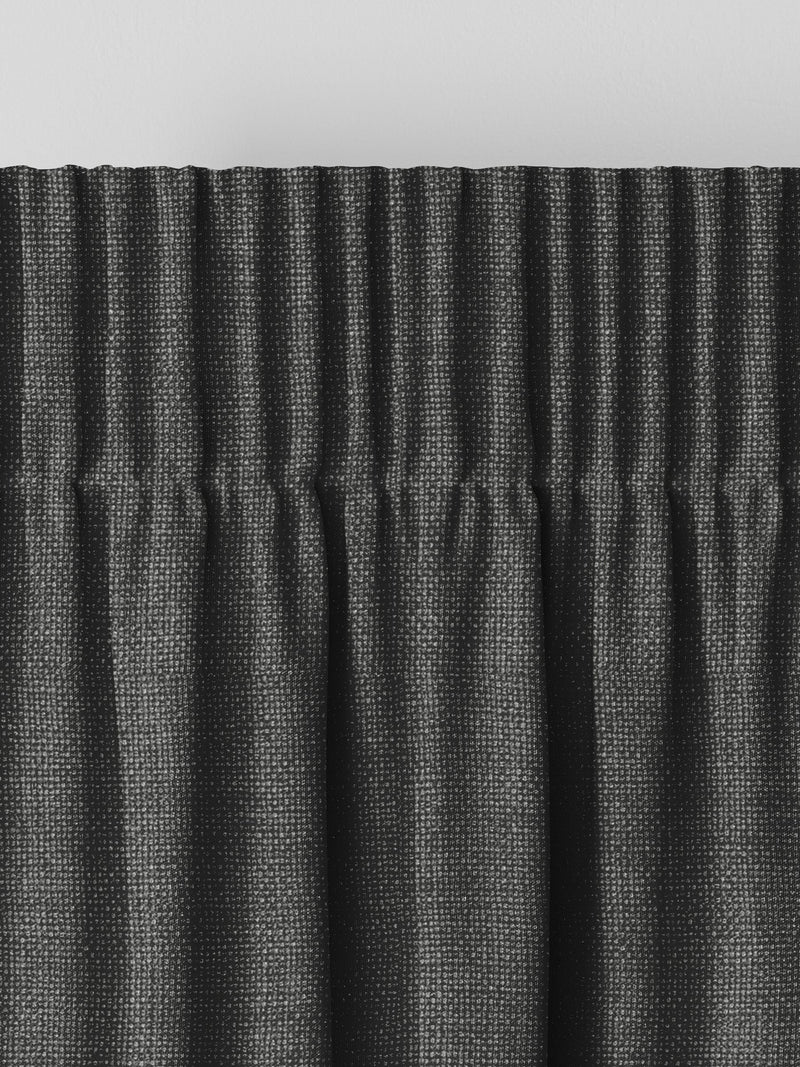 Paso ash grey textured curtains (British brand)