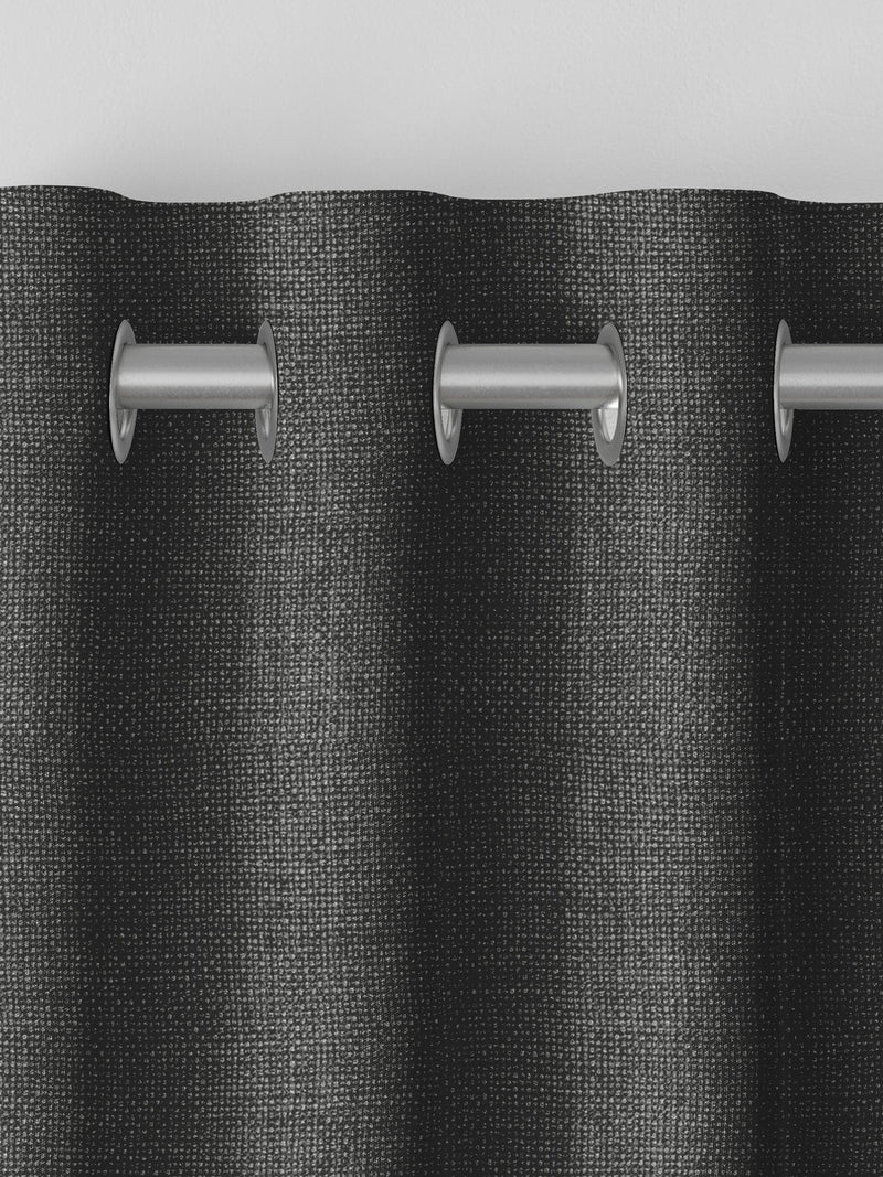 Paso ash grey textured curtains (British brand)