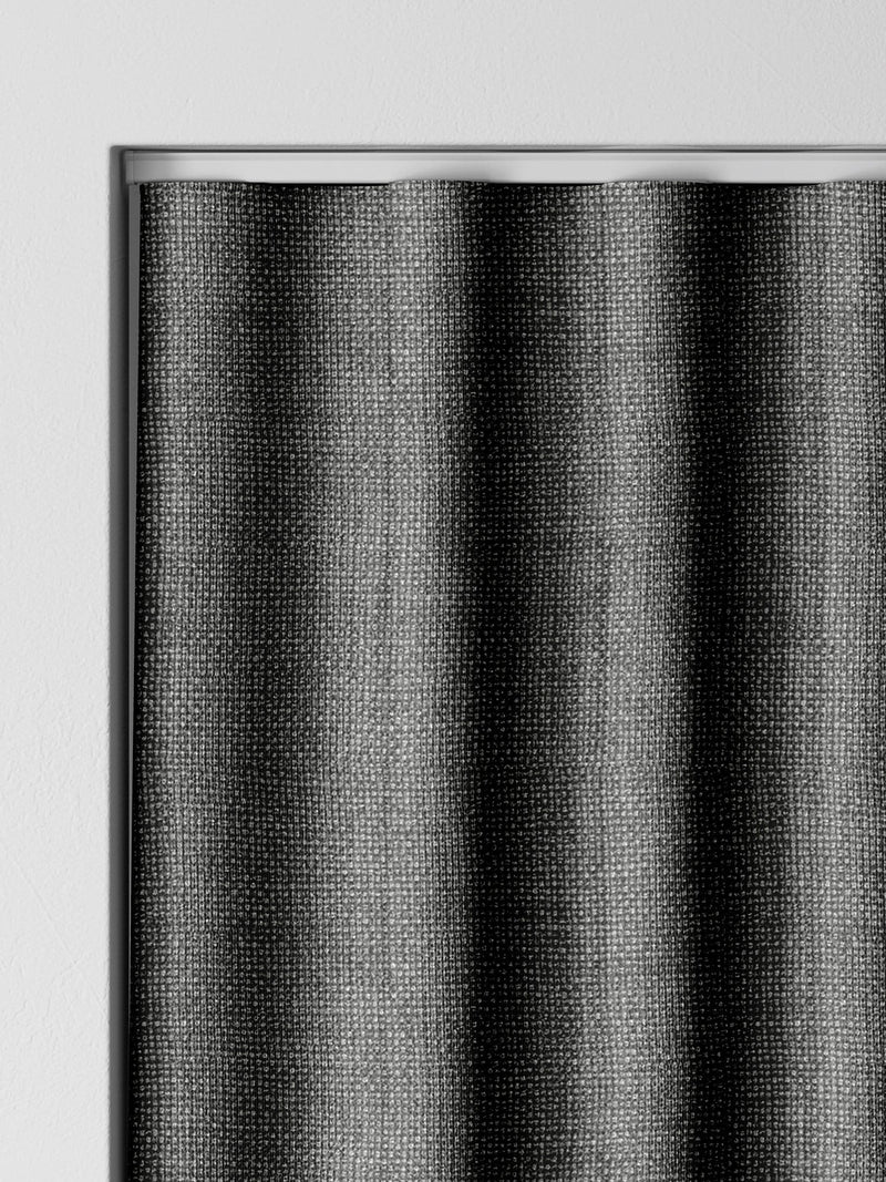 Paso ash grey textured curtains (British brand)