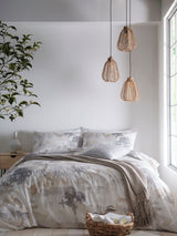 Appletree Natural Edale 100% Cotton Duvet Cover and Pillowcase Set