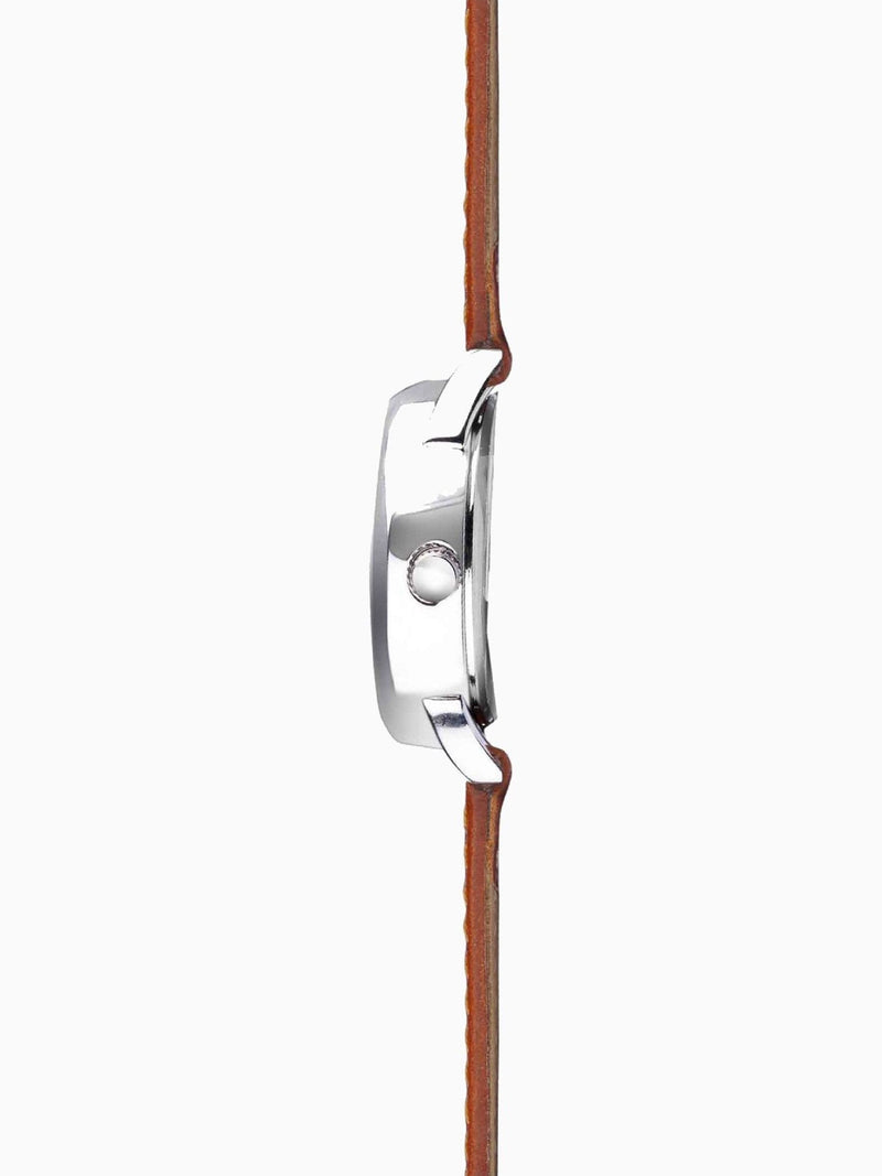 Sekonda White Harley leather strap watch 25mm case (British brand)