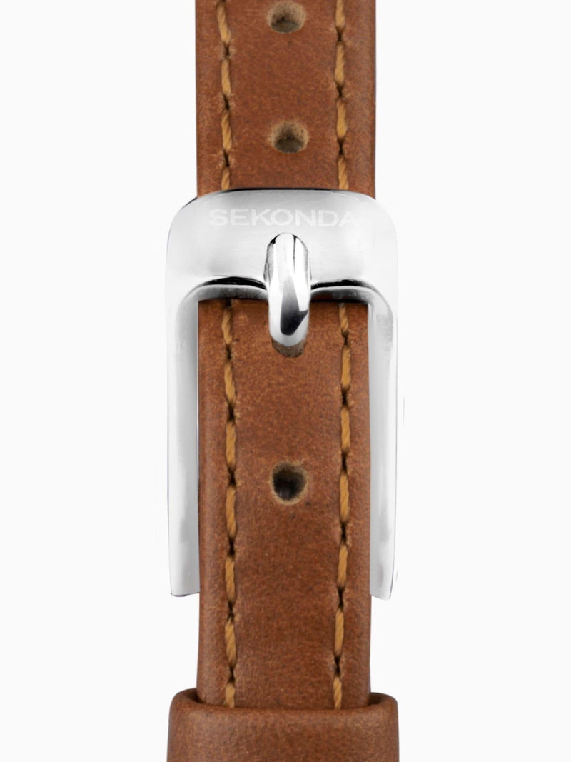Sekonda White Harley leather strap watch 25mm case (British brand)