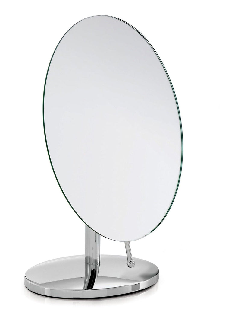 Robert Welch Oblique pedestal mirror, 18/10 stainless steel - British product