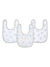 Next aden + anais White Essentials 100% Cotton Baby Muslin Snap Bibs 3 Pack- Buy online at McGrocer
