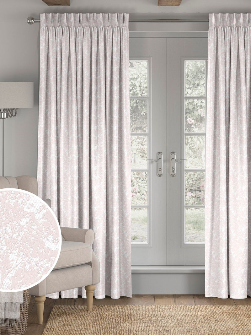 Evin Orchid Pink curtains made to measure (British brand)