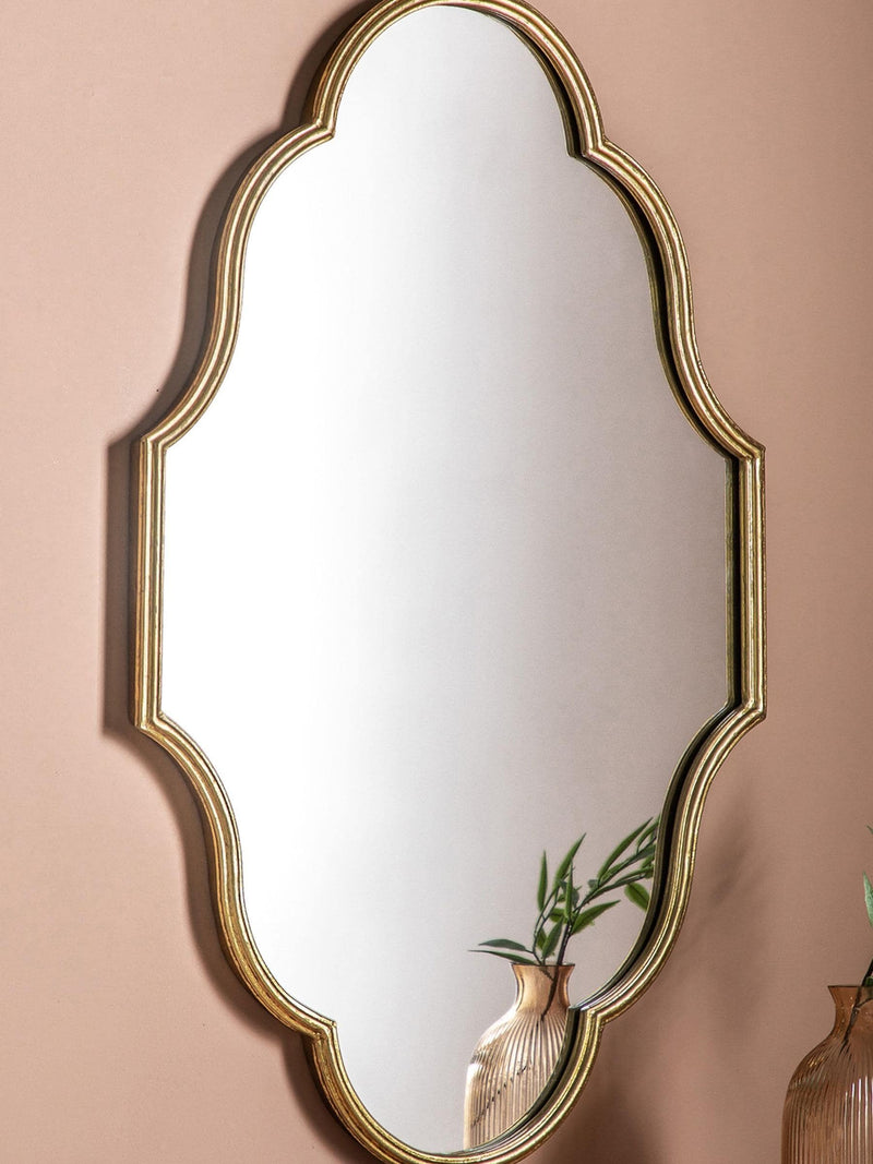Gallery Home Gold Waratah mirror 90cm x 56cm, UK version