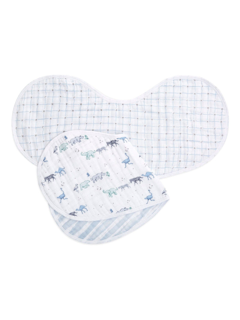 aden+anais white muslin burpy bibs 2 pack, UK version