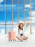 Flight Knight cabin suitcase set rose gold and black 55x40x20cm (British brand)