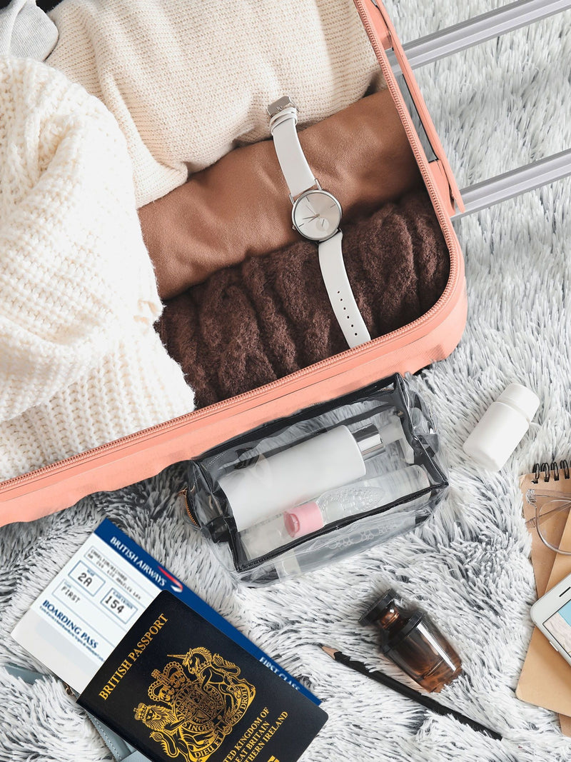 Flight Knight cabin suitcase set rose gold and black 55x40x20cm (British brand)