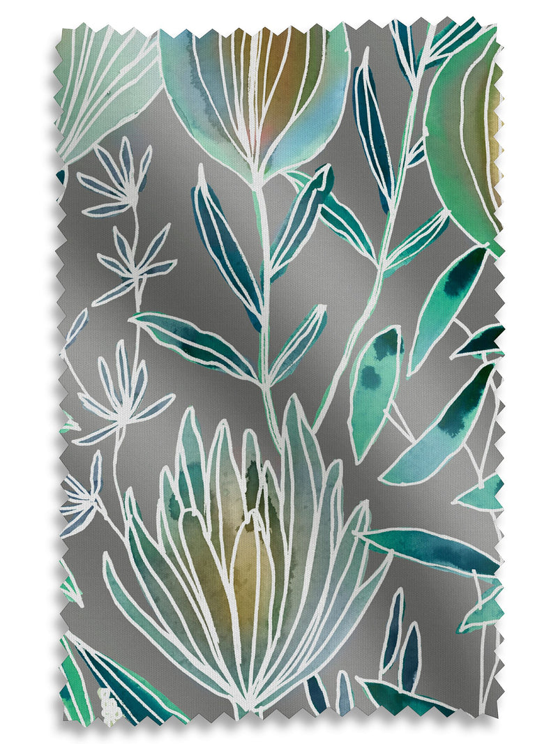 Voyage Maison roman blind Mineral Grey Masina pattern, UK version